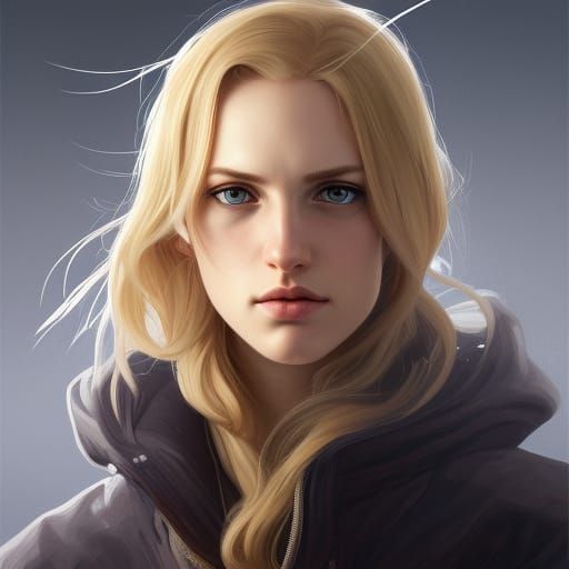 Detailed Portrait of Annie Leonhart in Hyperdetailed Style