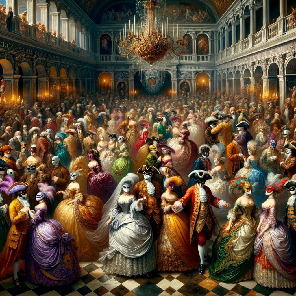 Venetian Masquerade Ball in Opulent Style