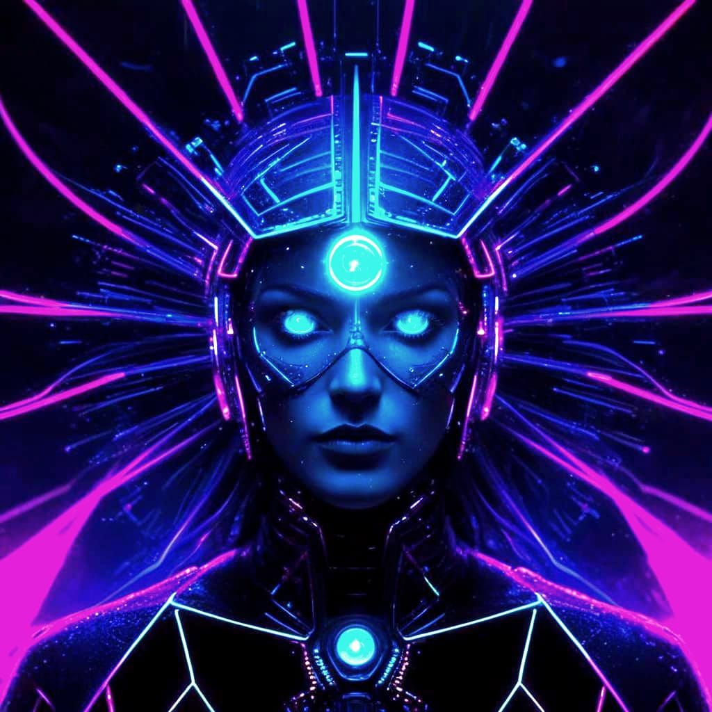 Interdimensional Fractals in Neuromancer Style