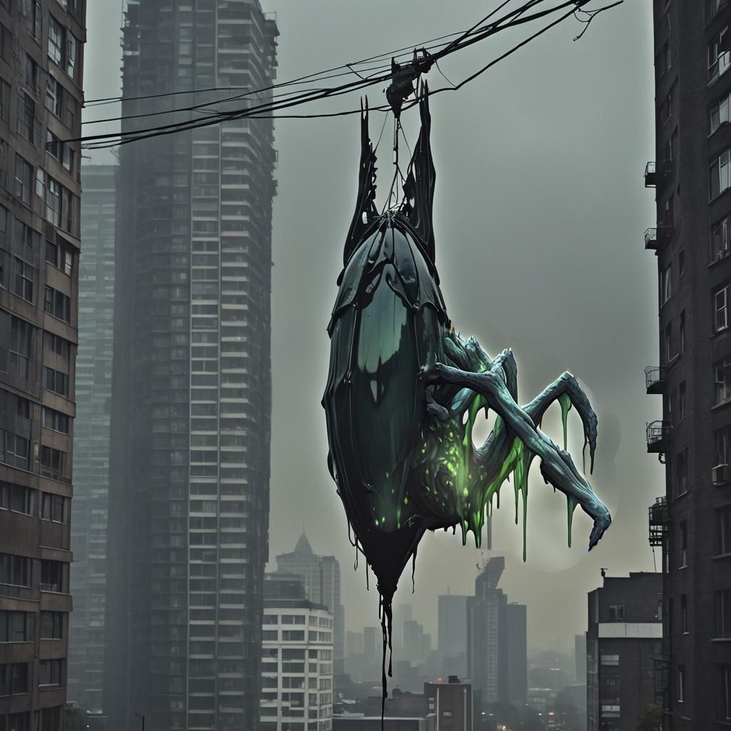 Humanoid Creature Emerges from Chrysalis