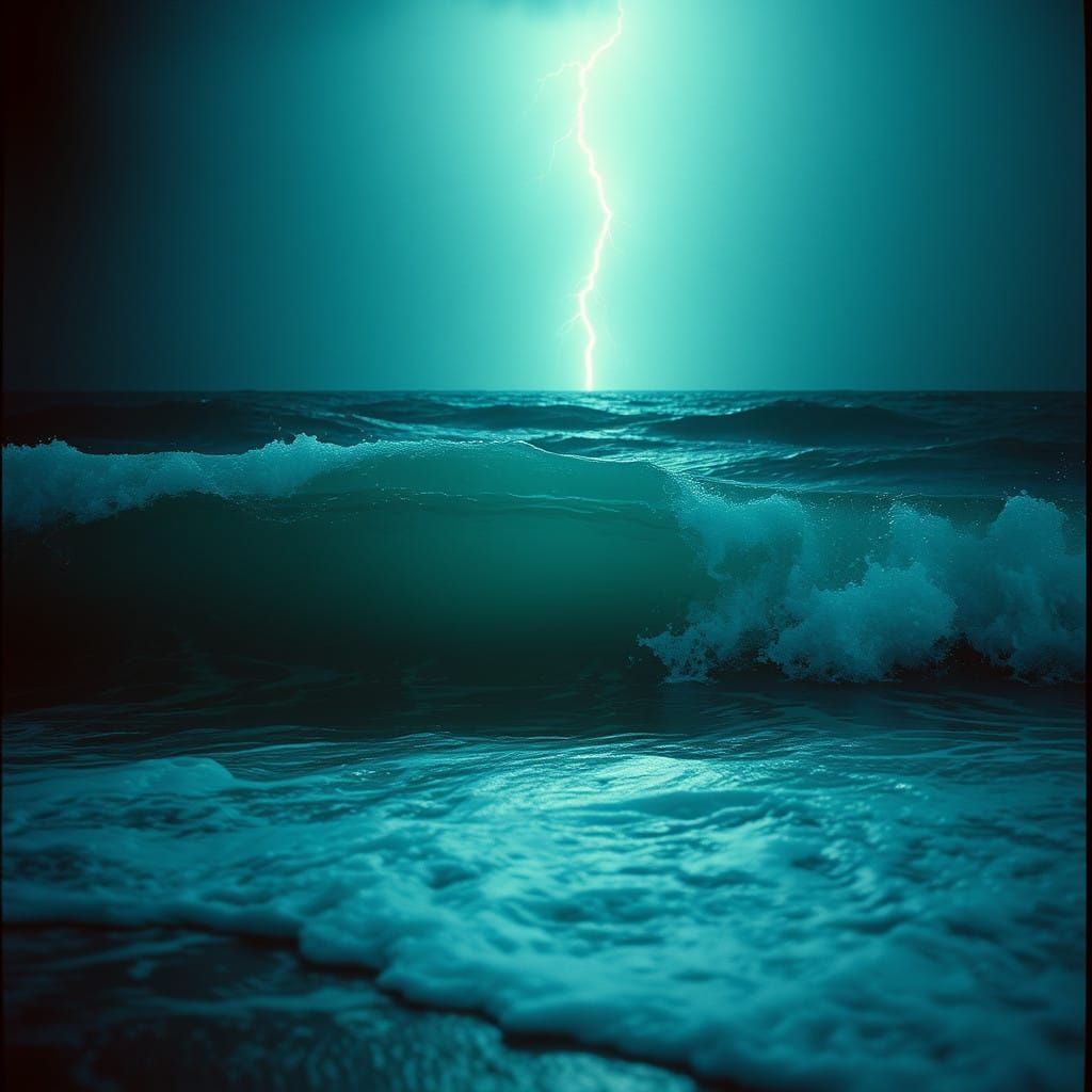 Electric Storm on Turquoise Shores