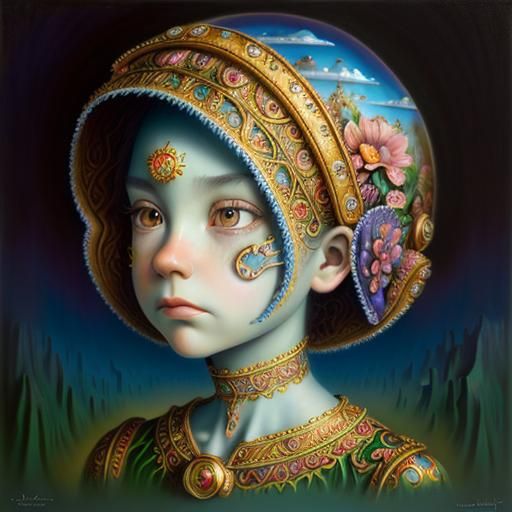 Ornate 3D Image in Surreal Style