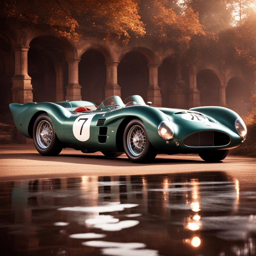 Aston Martin DBR1 Matte Painting in Deep Color
