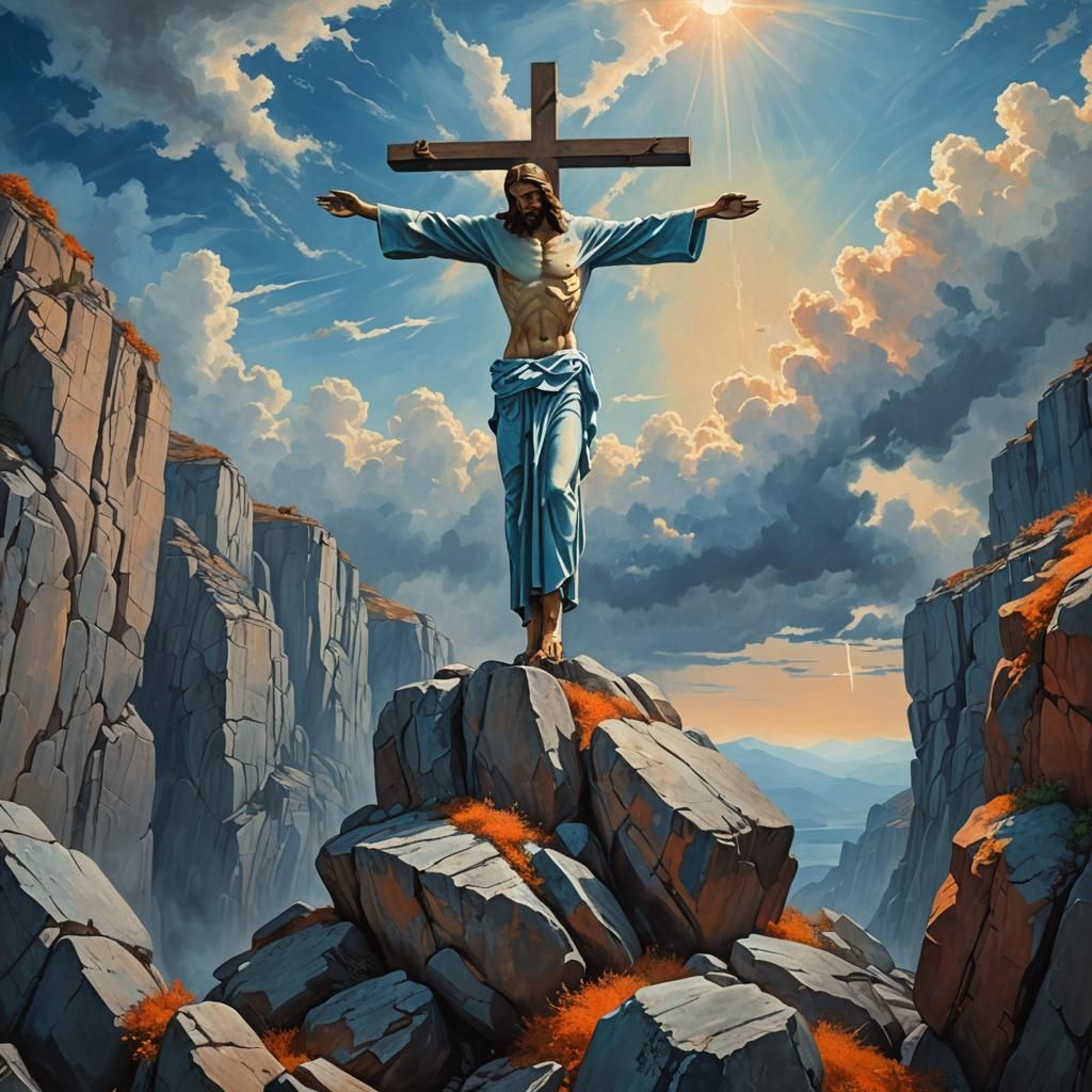 Crucified Jesus by René Magritte