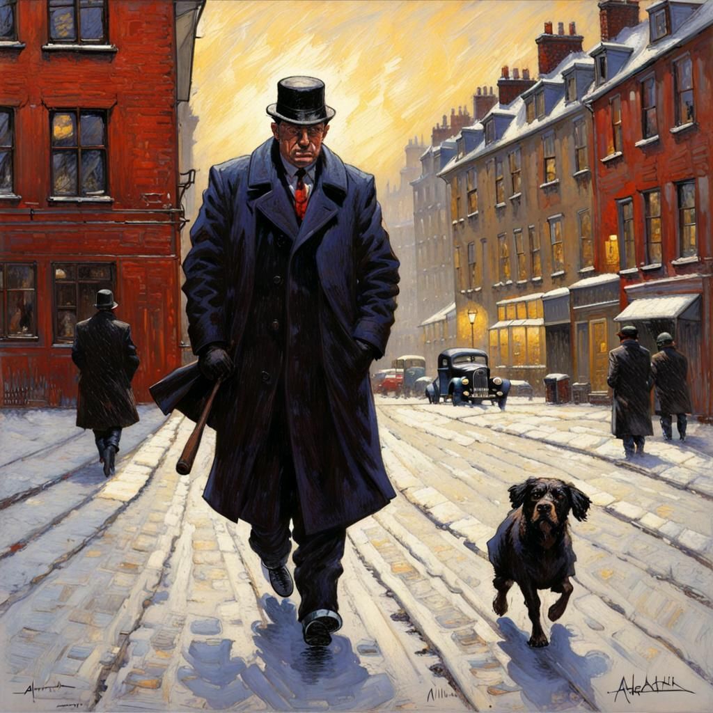 Impressionistic Figures in a Nostalgic Scene