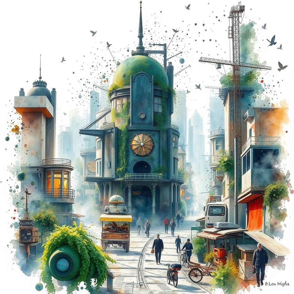 Steamy-Dream-Punk Green Future