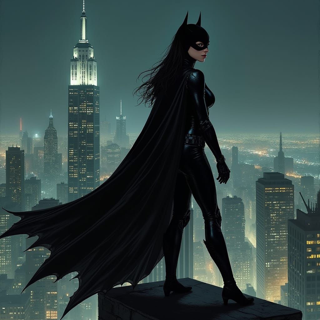 Batwoman Noir: Gotham Guardian in Stark Shadows