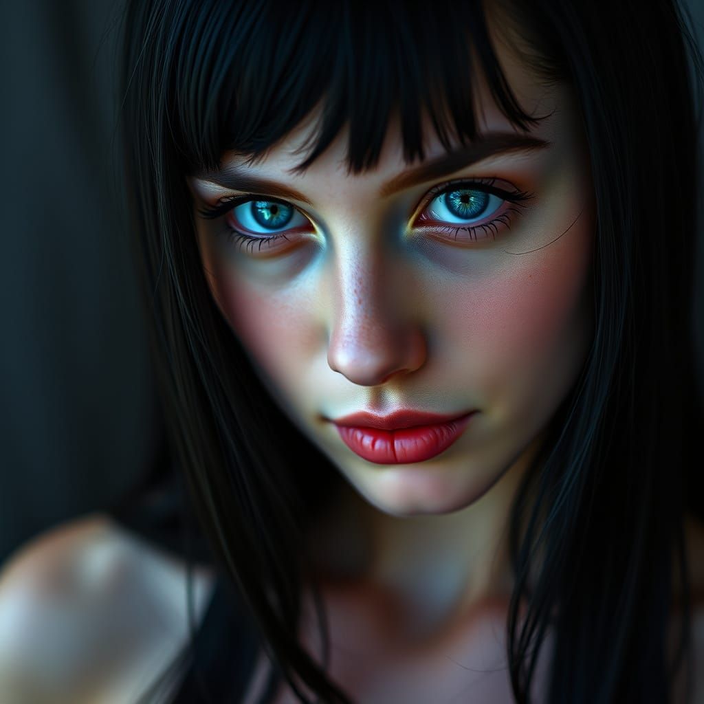 Hyperrealistic Portrait of a Young Woman