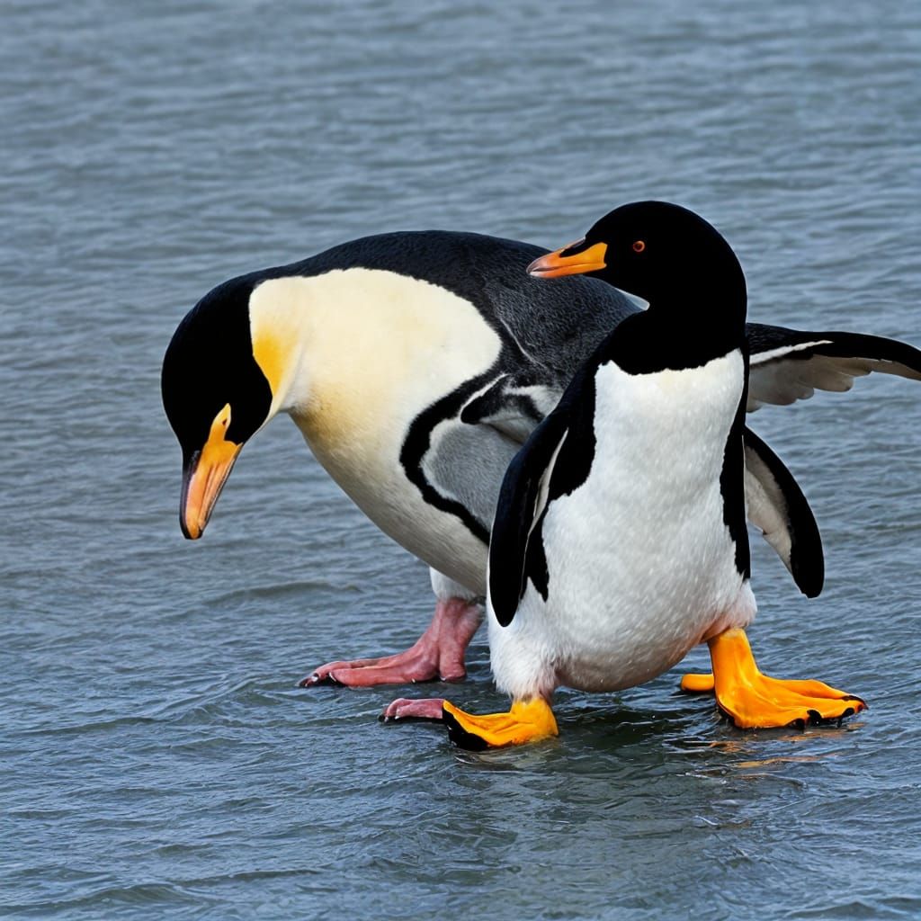 Penguin Duck Hybrid Creature