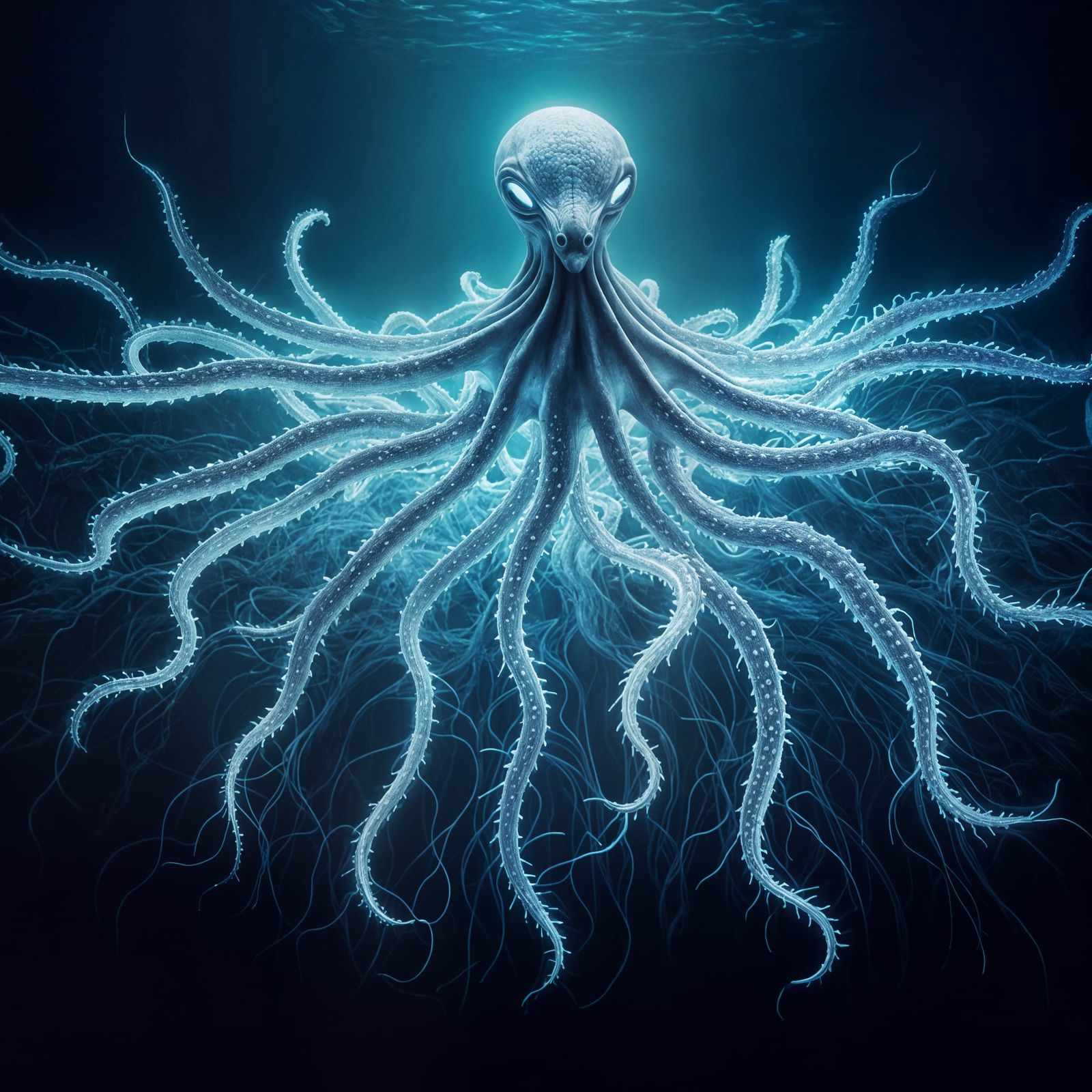 Electric Octopus in Cinematic Style