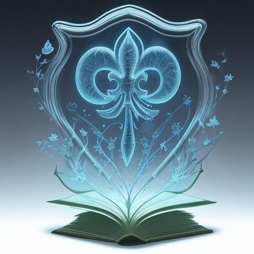 Bioluminescent Transparent Fleur-de-lis Design