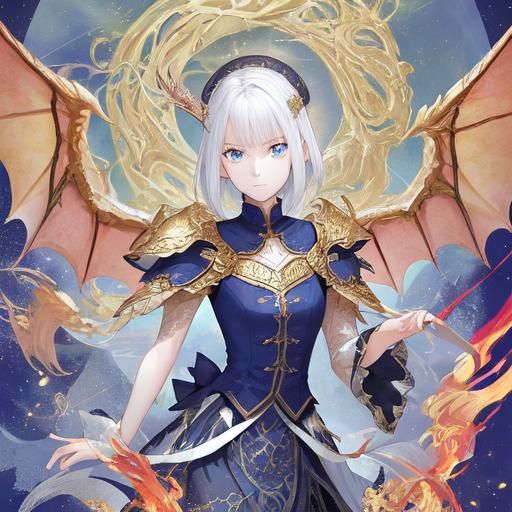 Stylized Red Dragon Logo Concept Art