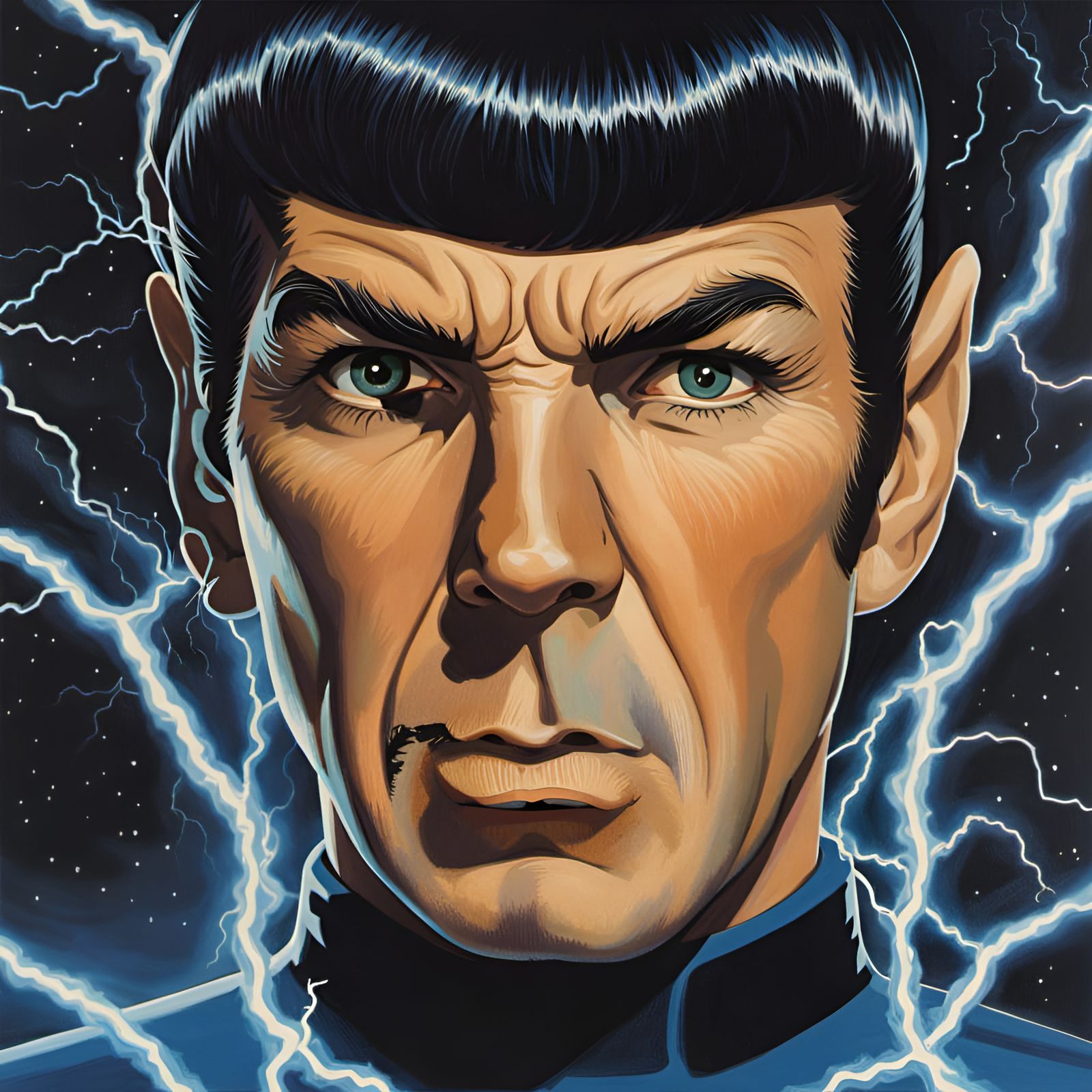 Electric Spock Portrait