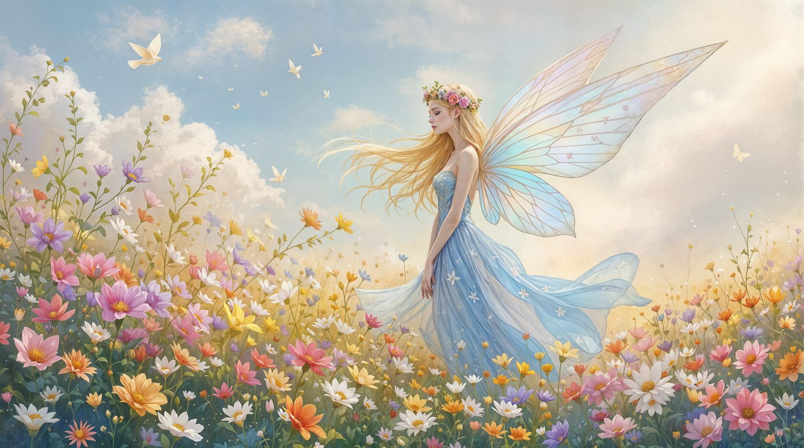 Serenely Blending Realism and Impressionism in a Vibrant Wil...