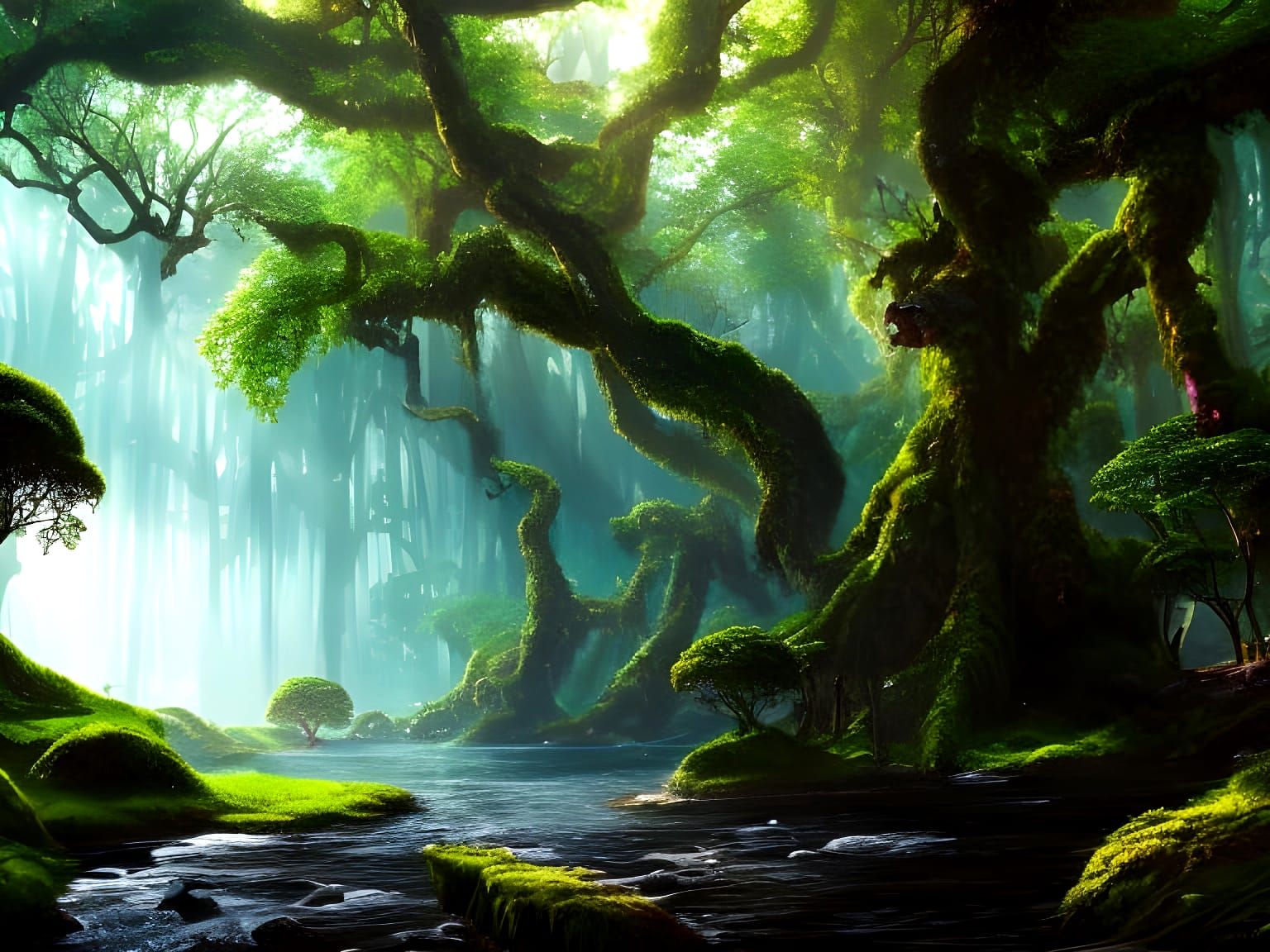 Deep beneath the fantasy rainforest canopy, I took a euphori...