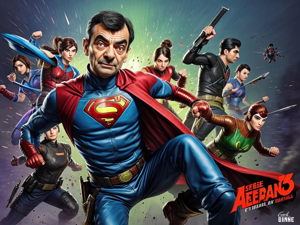 Mr. Bean: Superhero Armed with Sais