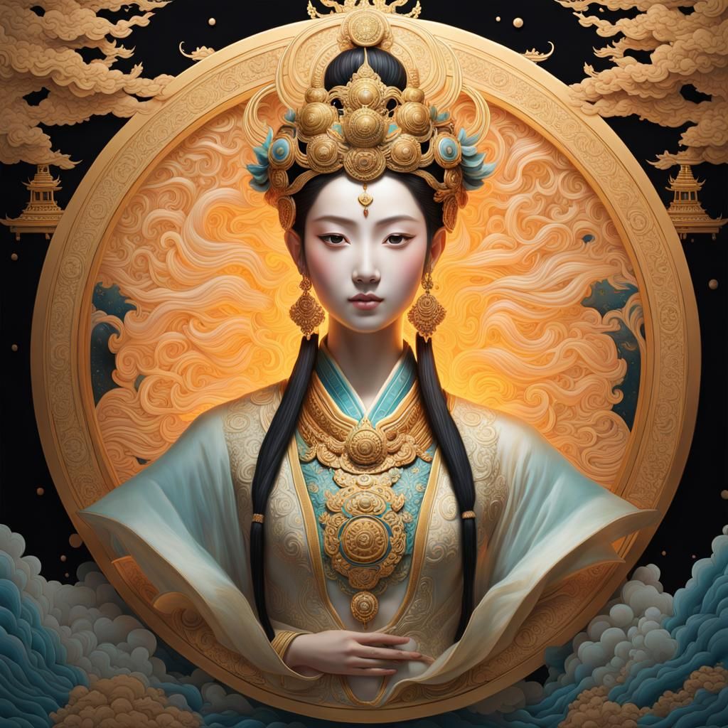 Yuanshi Tianzun (元始天尊), the Celestial Worthy of the Original Beginning