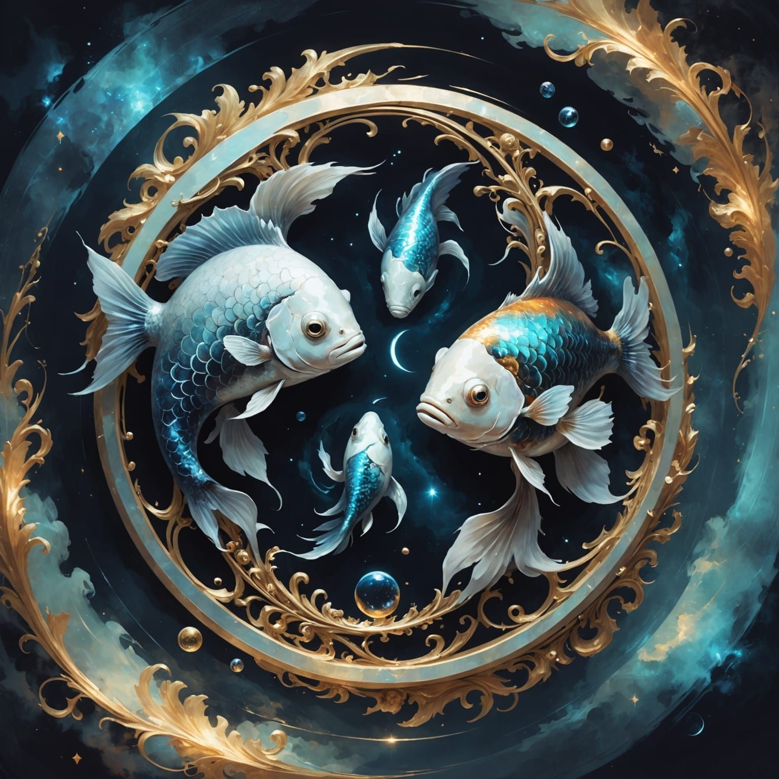 Astronomical Yin and Yang in Baroque Style