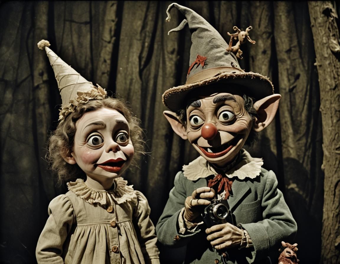 Creepy Puppet Show: Gnostic Digital Illustration