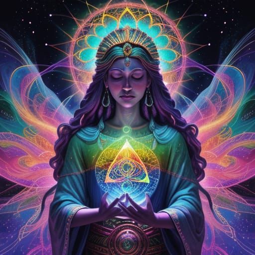 Radiant Spiritual Art: Divine Energy and Sacred Geometry
