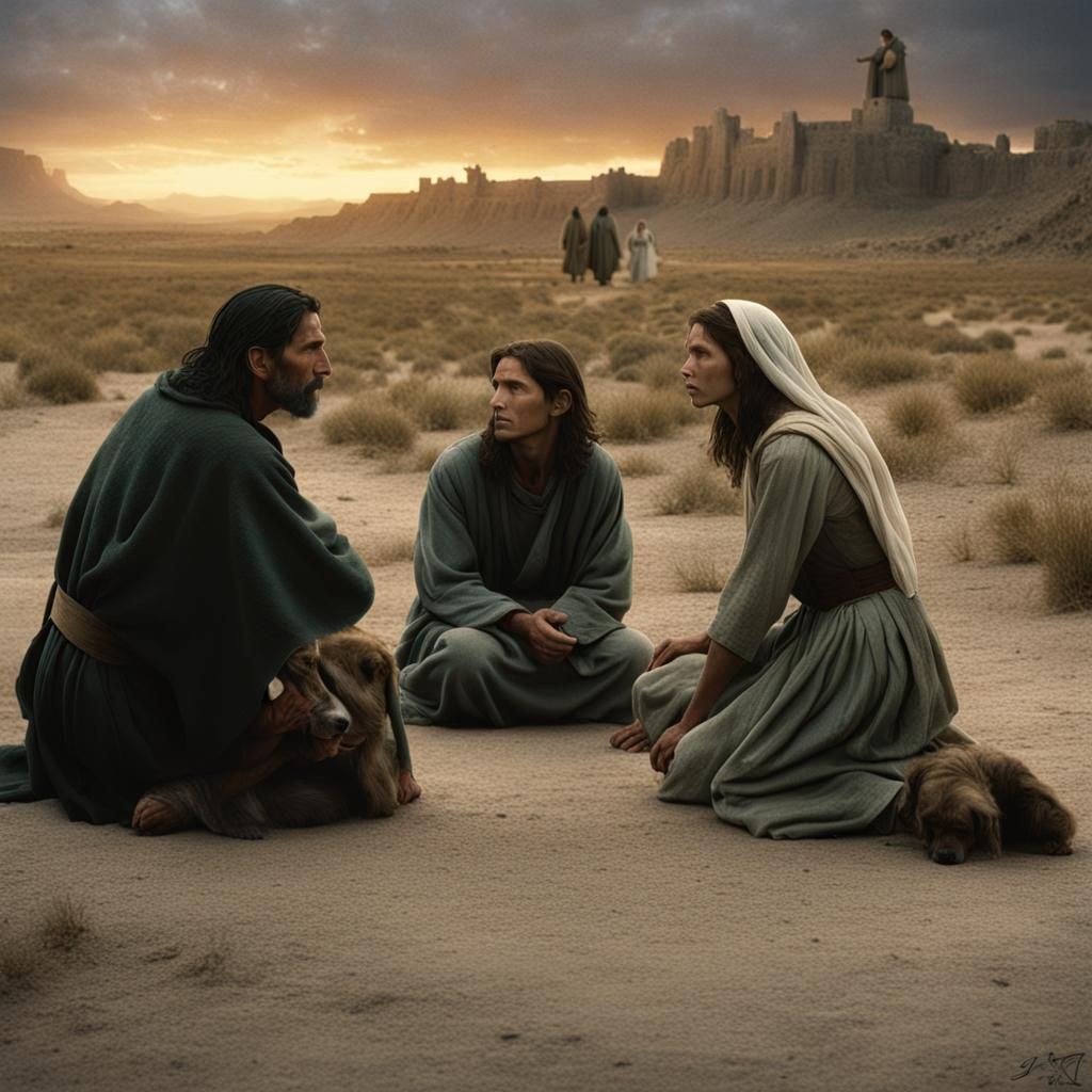 Jim Caviezel as Jesus Talking at Dawn
