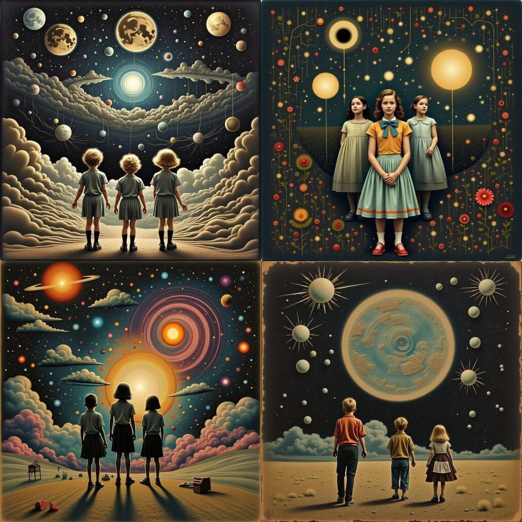 Kids Discover Cosmic Surreal Reality Glitch