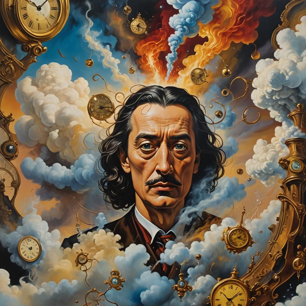 Surreal Portrait of Fates Warning in Dreamlike State