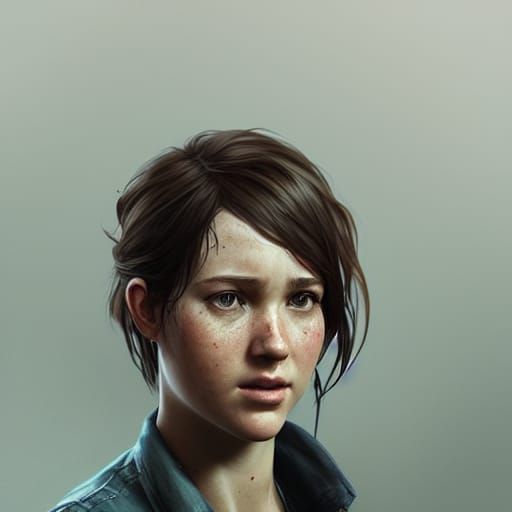 Hyperdetailed Portrait of Ellie in Unreal Engine 5