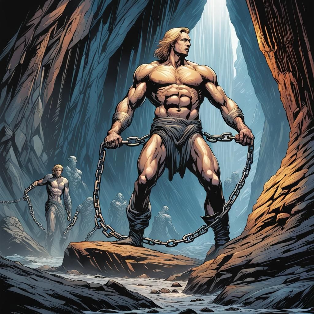 Prometheus Bound: Dynamic Comic Book Art