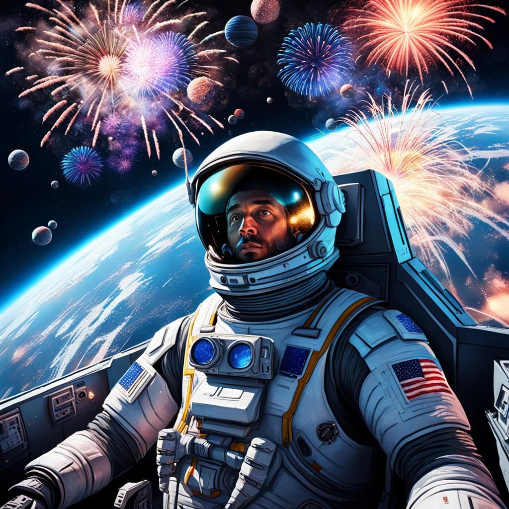 Fireworks from space