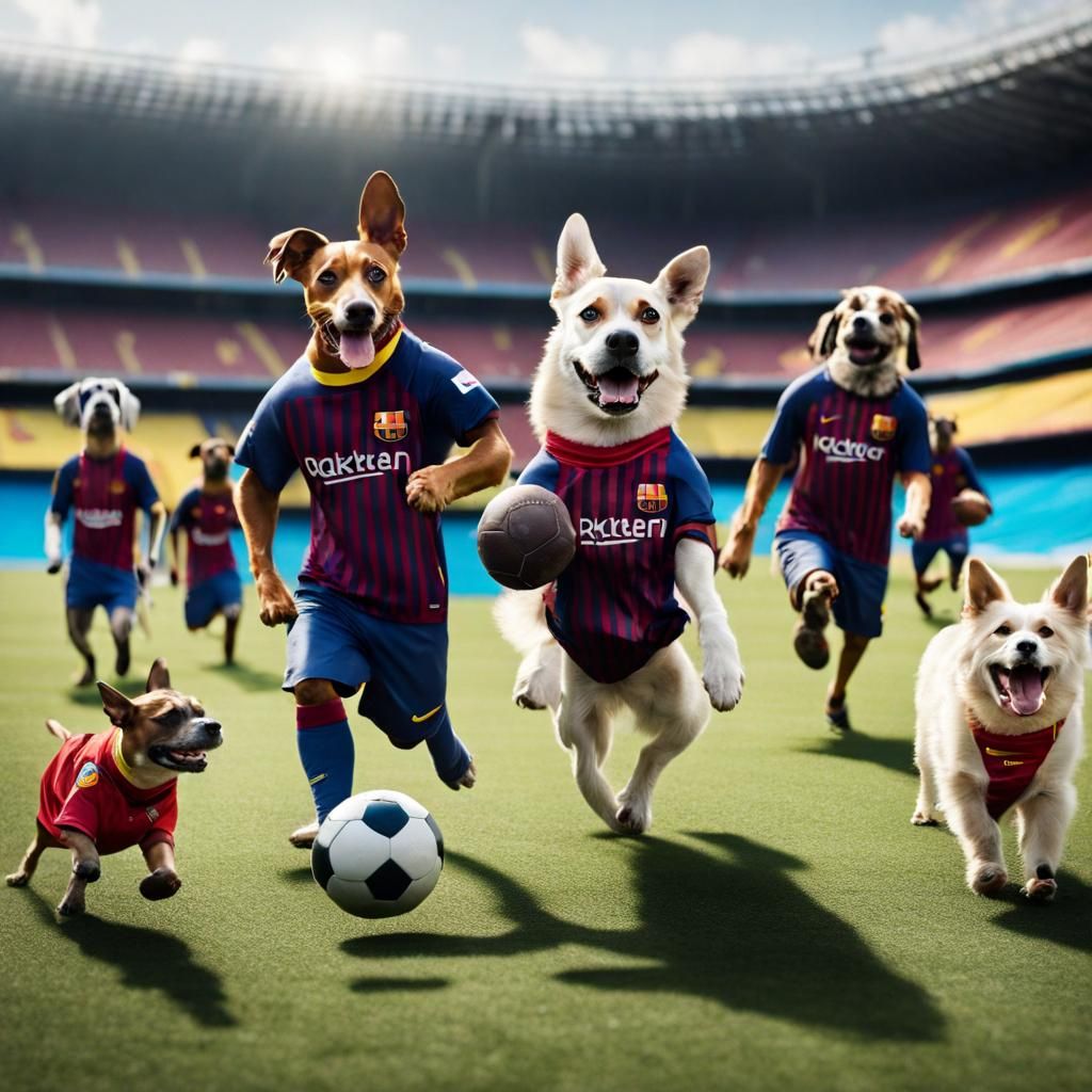 Barcelona Dogs at Camp Nou 🐶