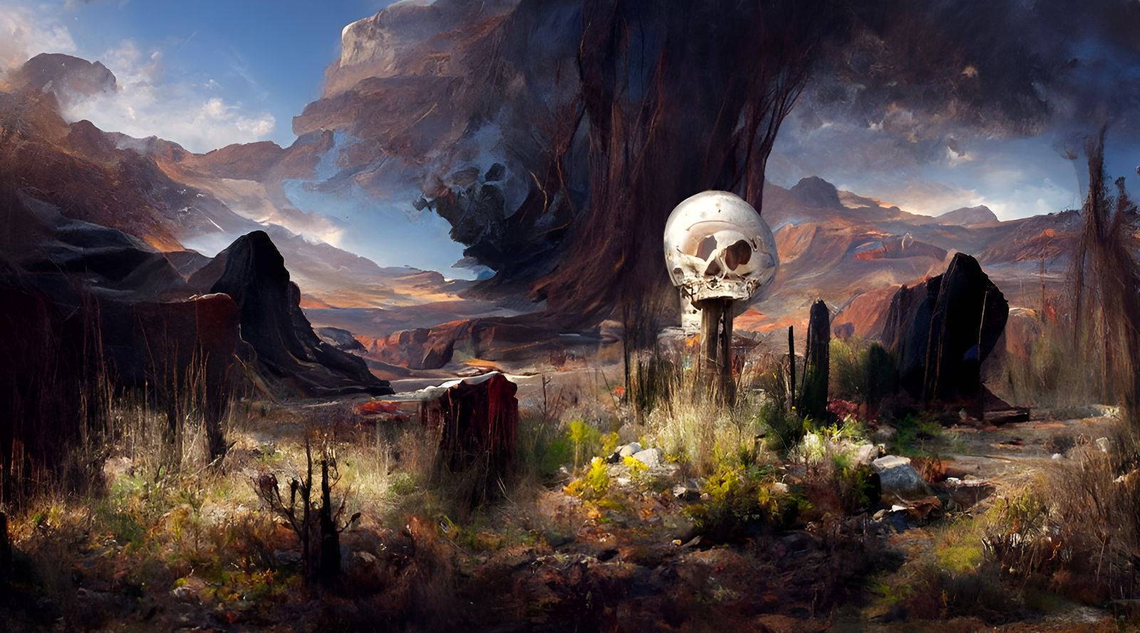 Vanitas Veduta Landscape
