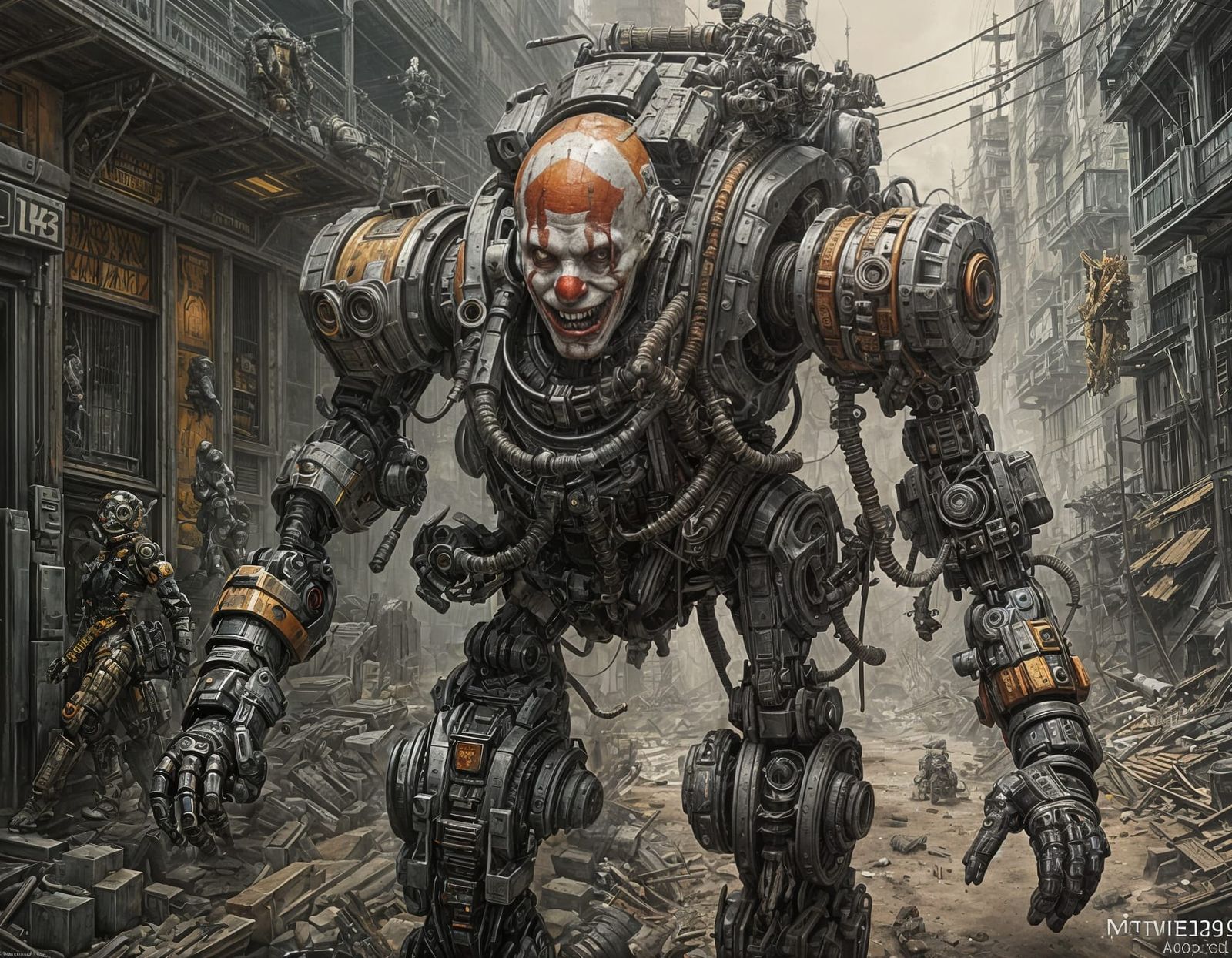 Demented Clown Mech Suit in Titanfall Style