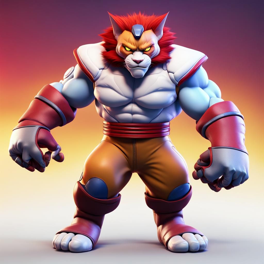 TEKKEN Thundercats: Pixar-Style 3D Digital Art