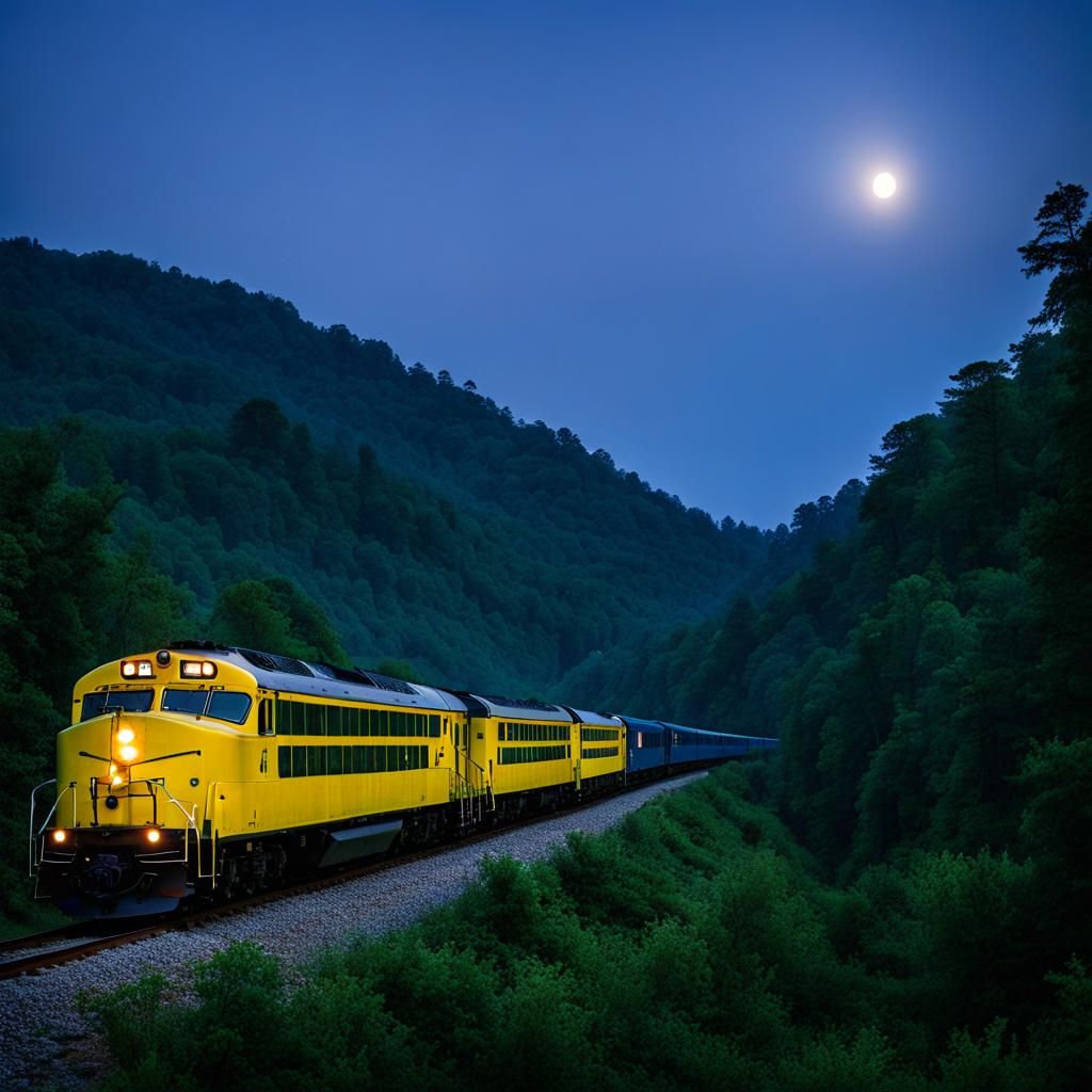 Midnight Train to Georgia: AI Generated Image