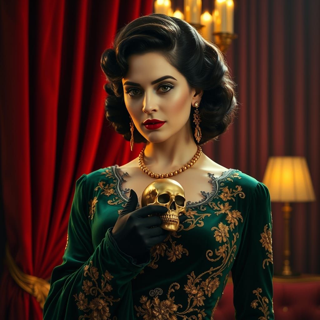 Golden Age Hollywood Glamour: Actress Hedy Lamarr Holds an O...