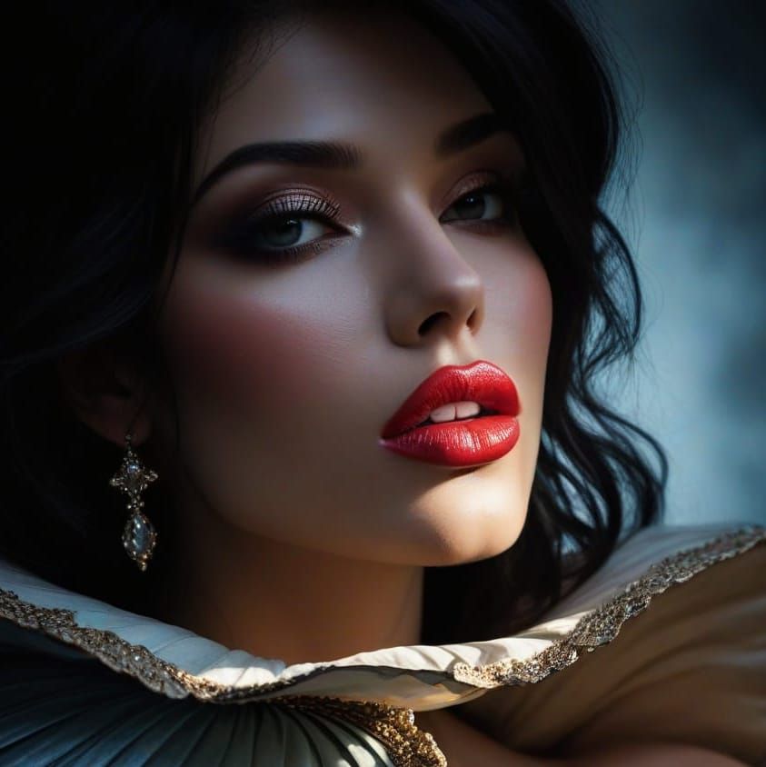 Sensual Goddess in Majestic Regalia