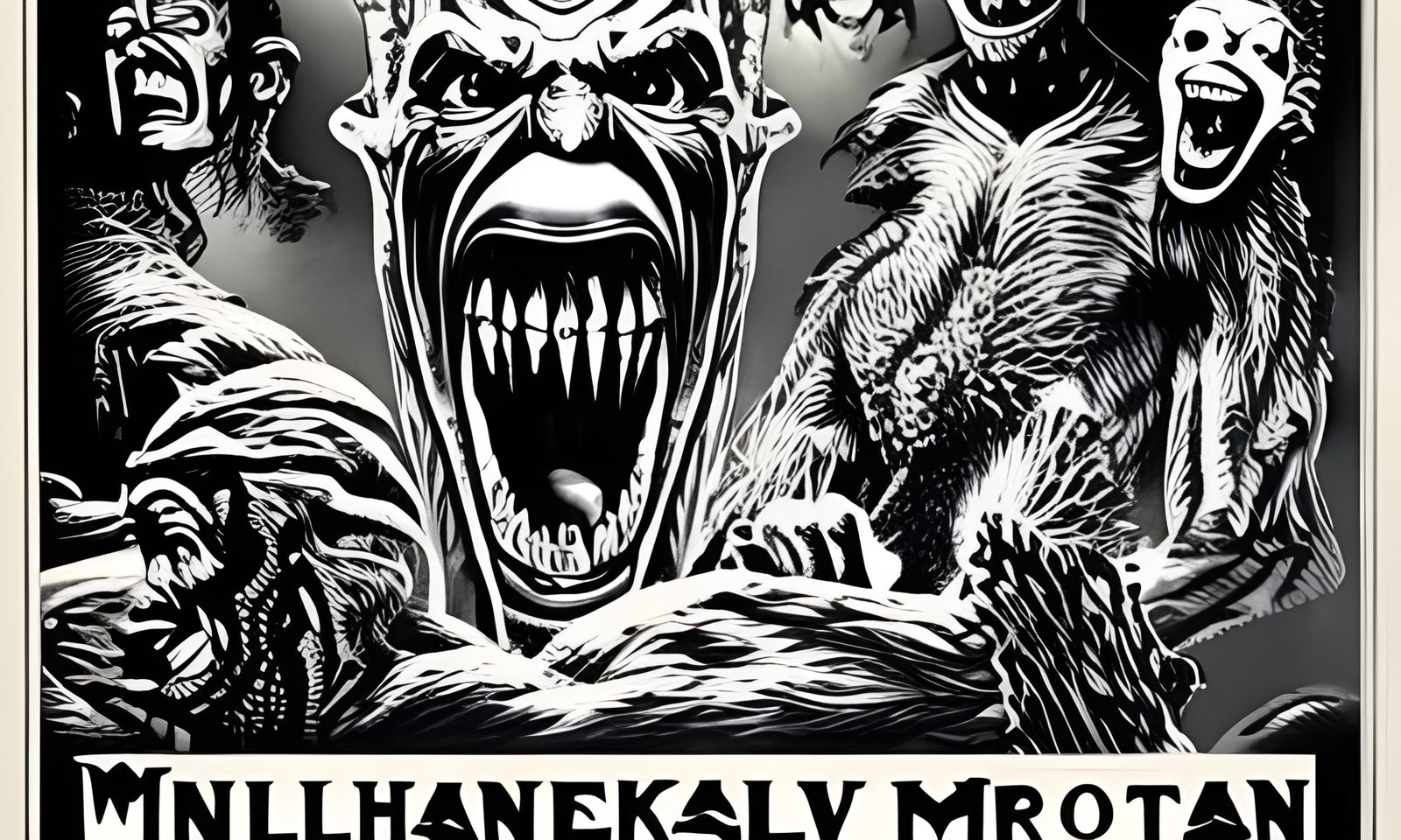 Inspired By Vintage Movie Posters Like The Wolfman, Frankenstein, The Creature From The Black Lagoon and Dracula (Contin...