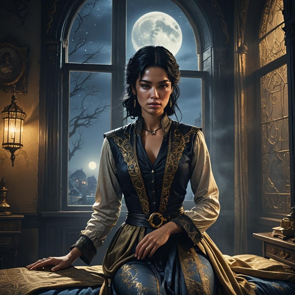 Sweaty Thief in King's Bedroom: Digital Matte Painting