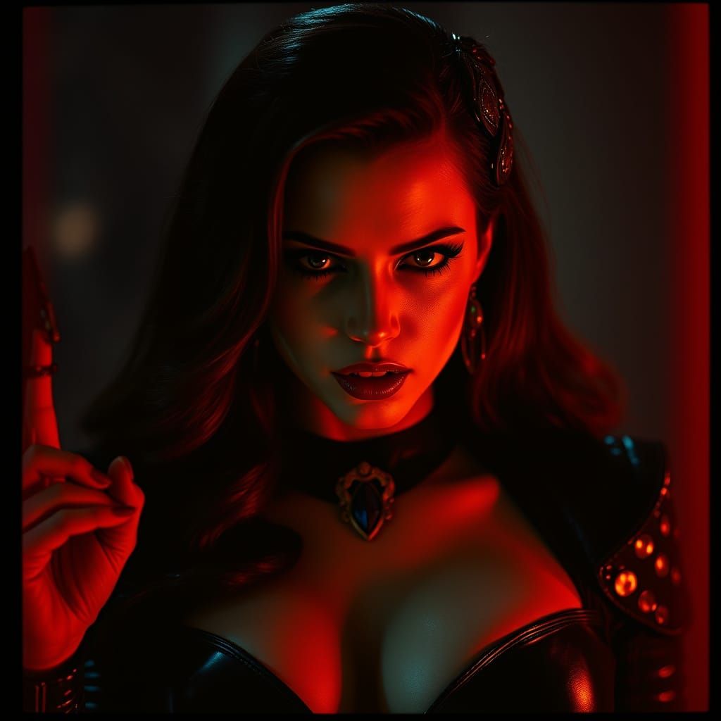 Evil Supervillain Cinematic Film Still