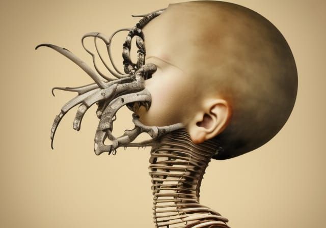 Surreal Wraiths and Strays in Mixed Media Collage