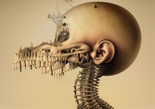 Wraiths and Strays: Hyperdetailed Mixed Media Collage