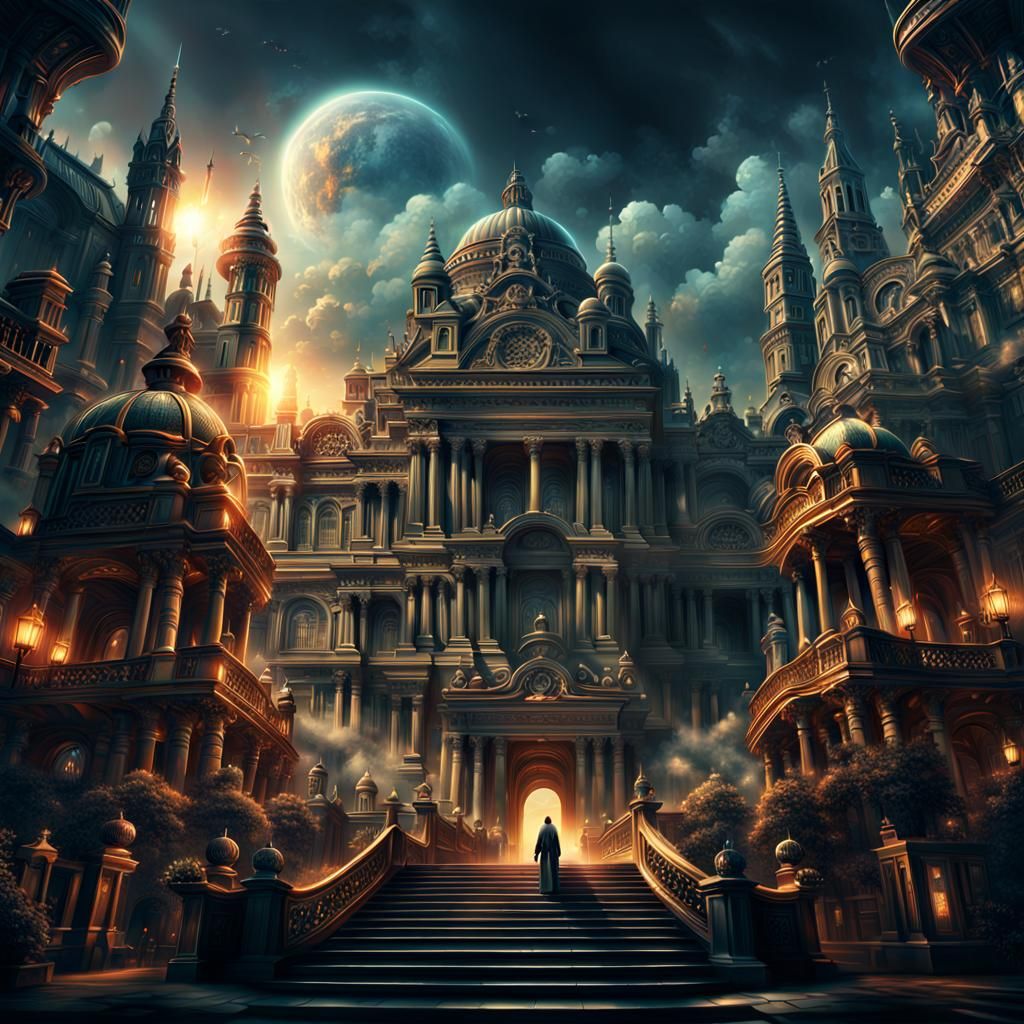 Atmospheric Matte Painting Urges Independent Thought