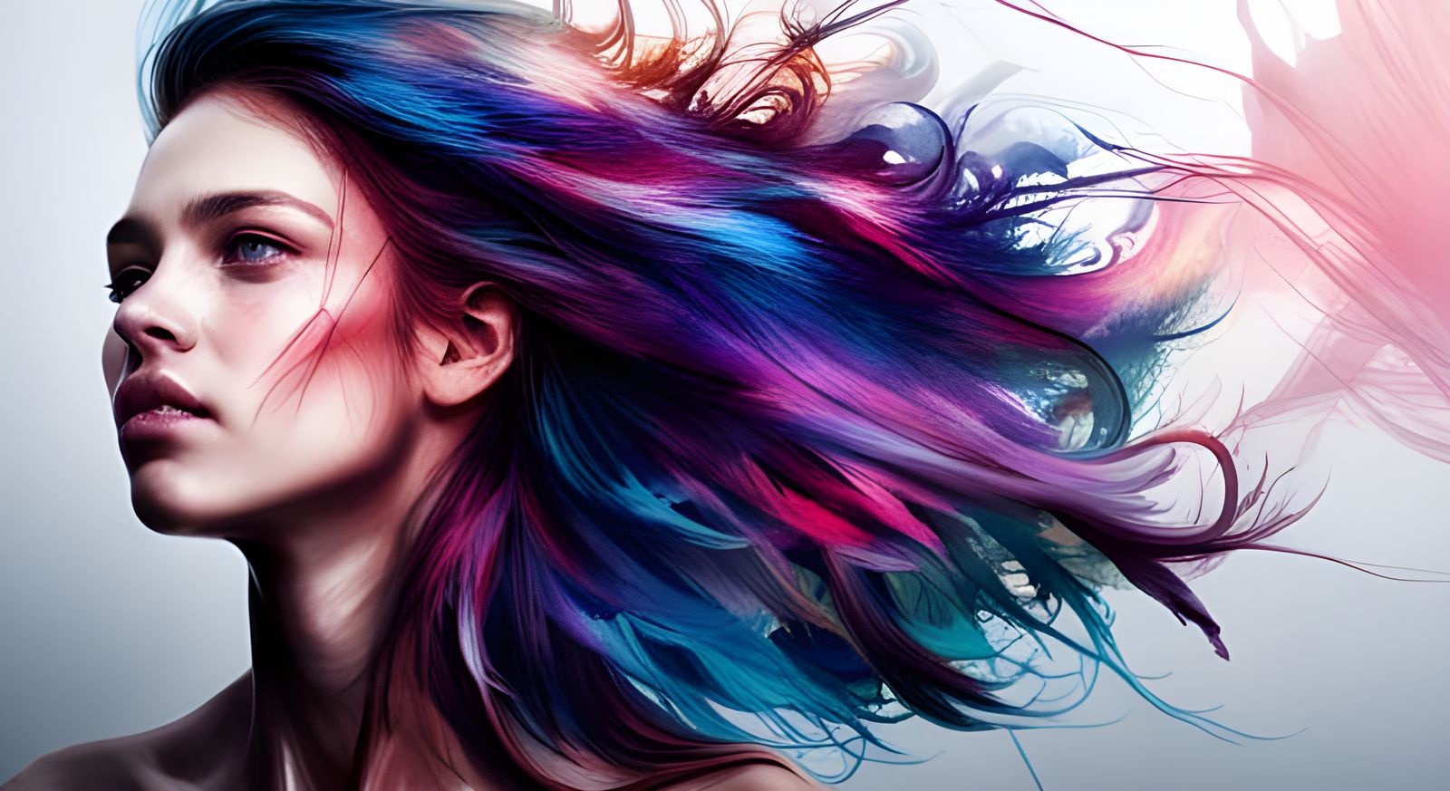 Magical Dark Rainbow Cosmic Galactic Dreamscape