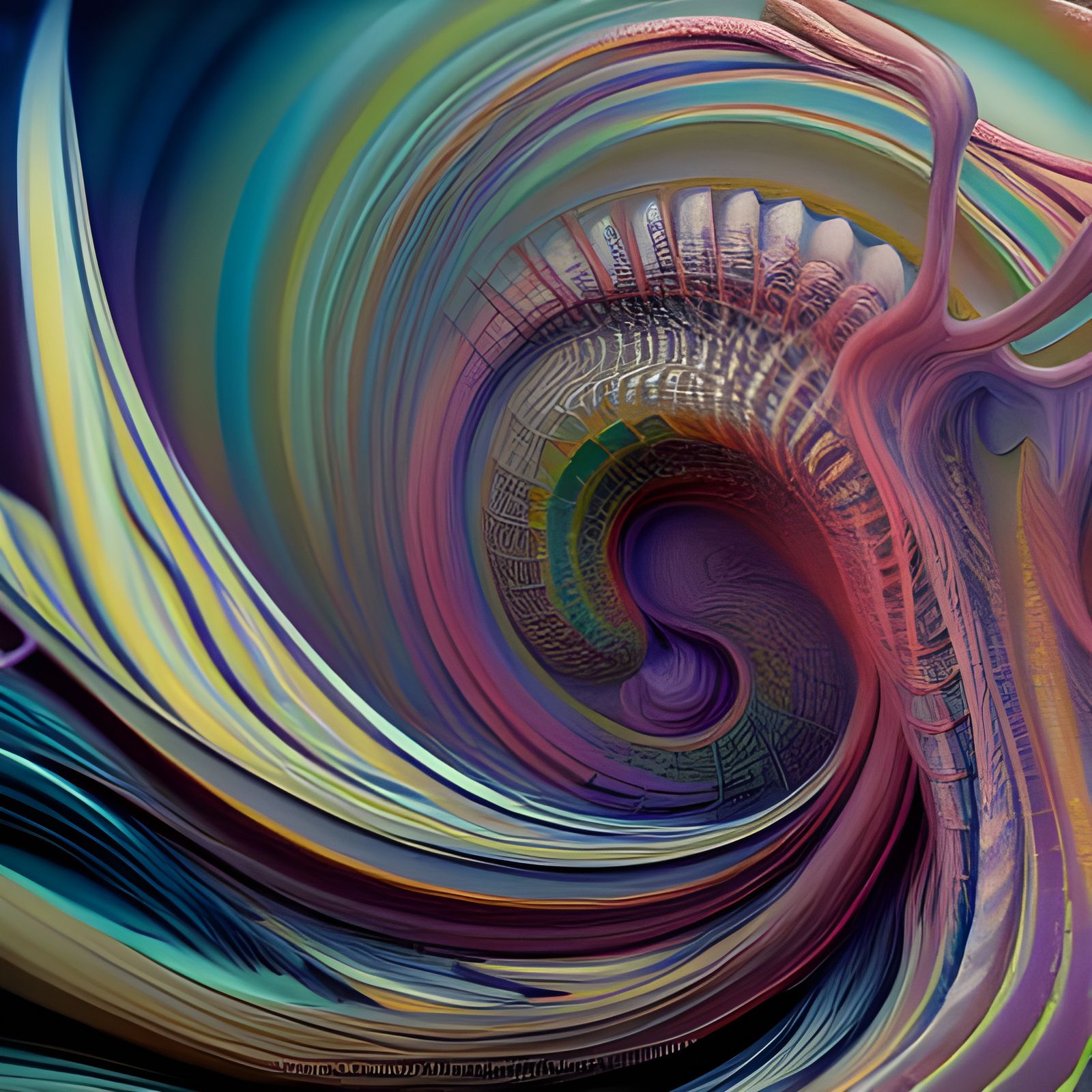 Psychedelic Translucence in Swirling Ecstasy