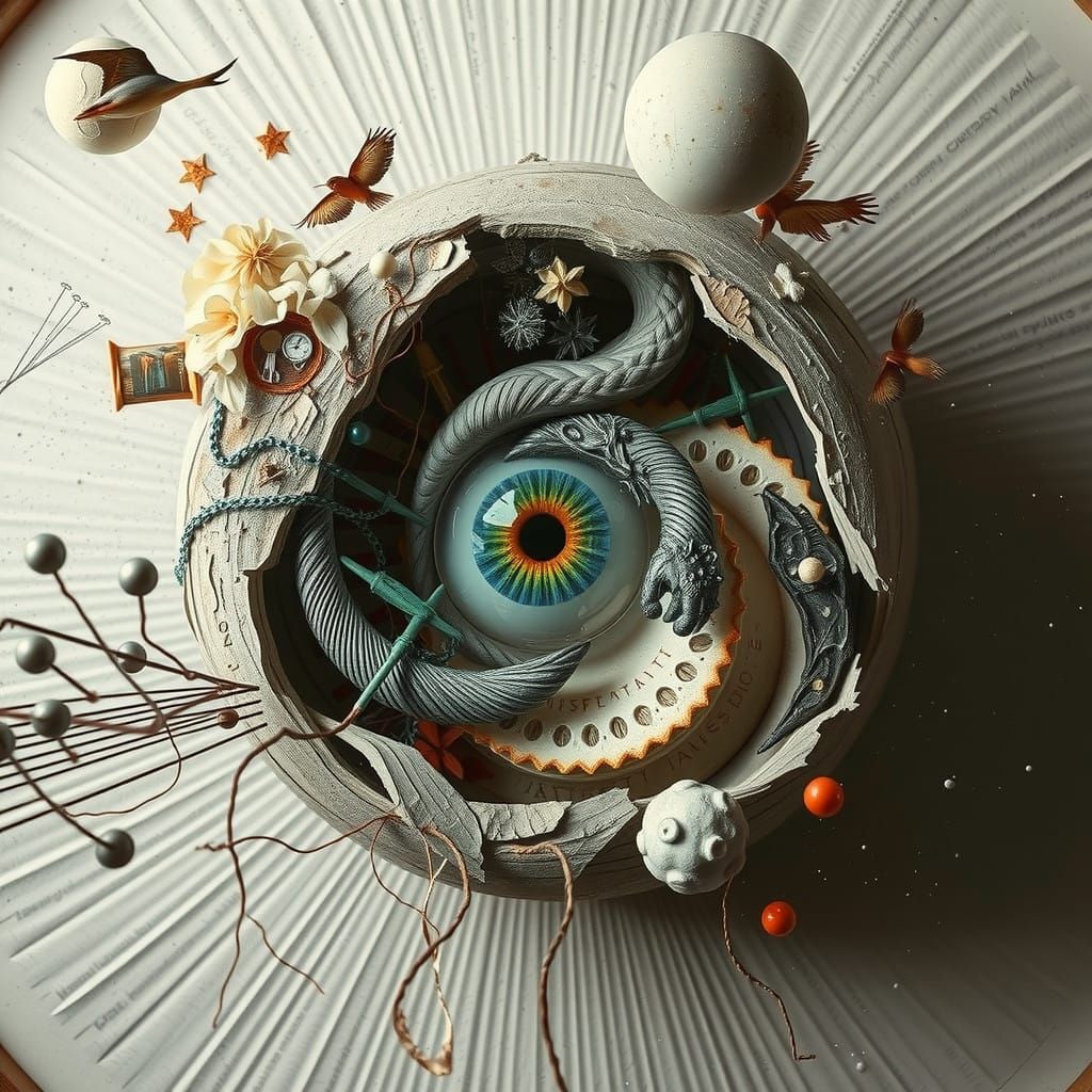 Surrealist Harmony in Jarring Balance