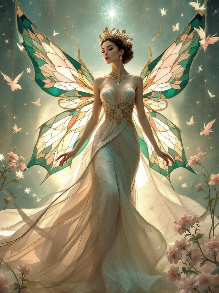 Fairy Queen: Art Deco Meets Korean Folk Art