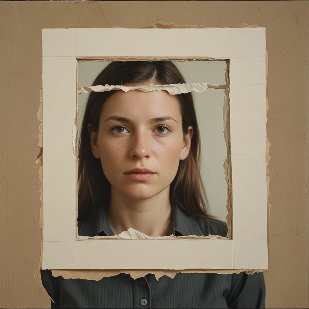 Abstract Collage: Back of Frame with Immigrant Workers