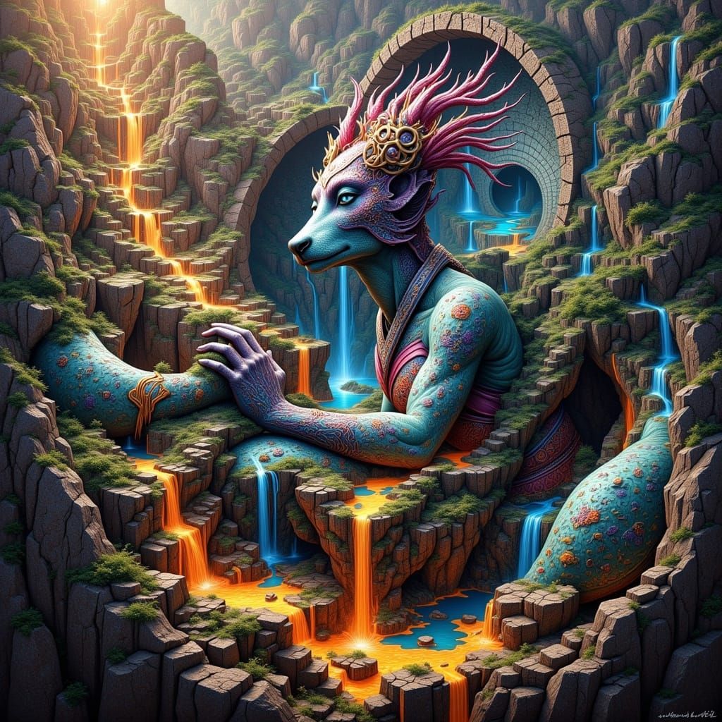 Abstract Digital Art Creation