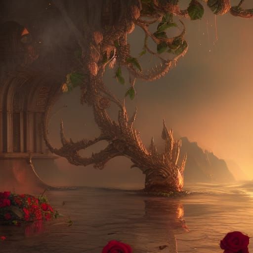 A Kiss from a Rose: Detailed Classical Painting